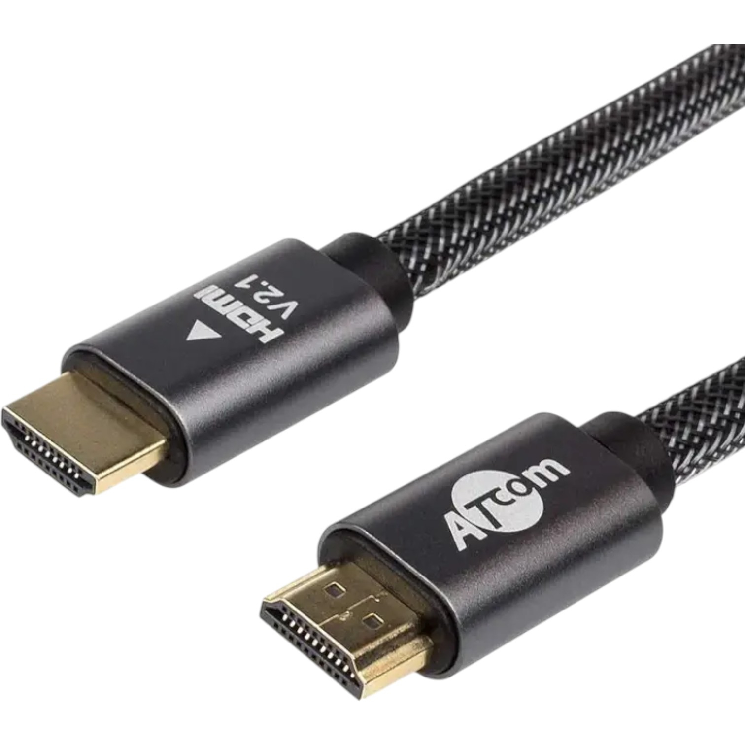 Кабель HDMI to HDMI  Premium ATcom, пакет, довжина 2 м, 4K, 60HZ, VER 2.1 (23782) NEW 00-00010654