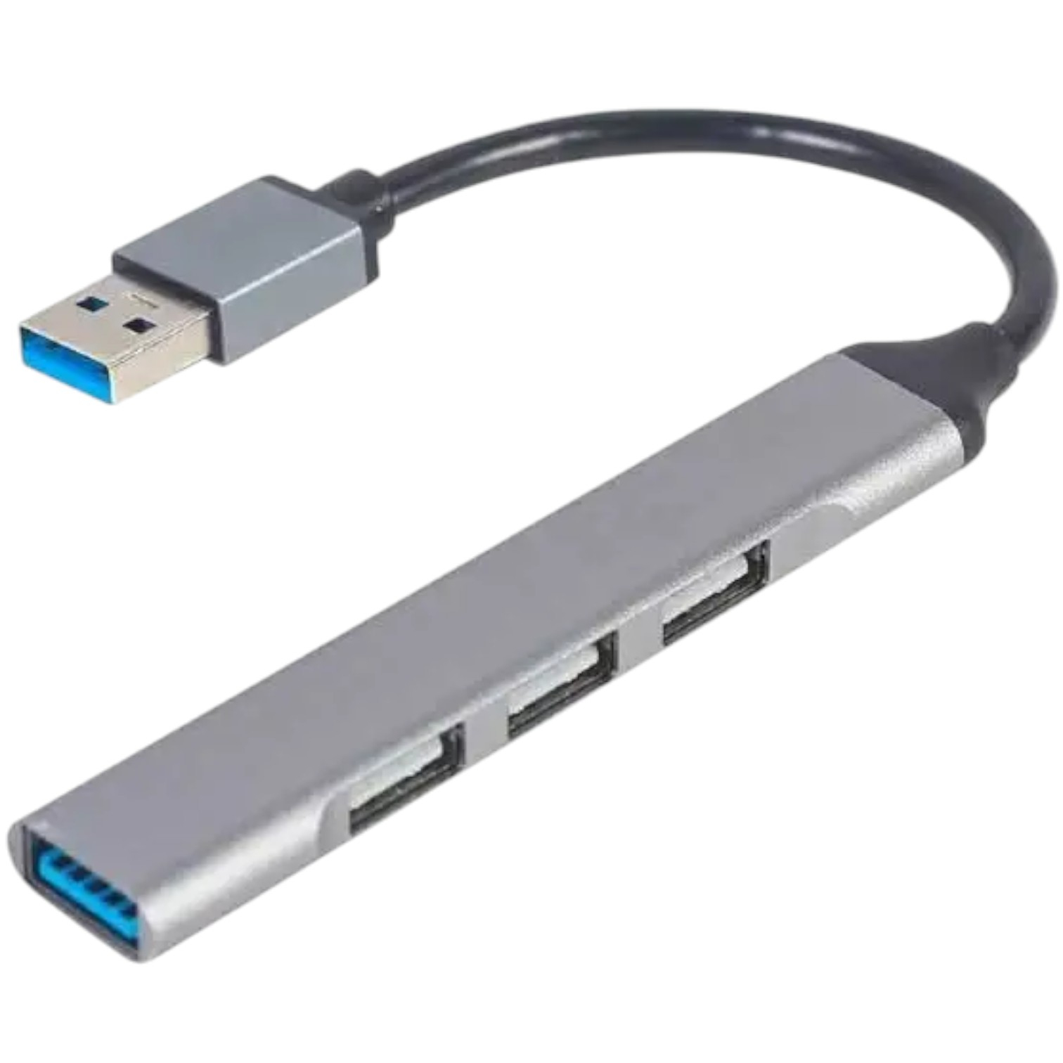 USB хаб Gembird UHB-U3P1U2P3-02 метал срібний 3хUSB2.0   1хUSB3.0 NEW 00-00012338
