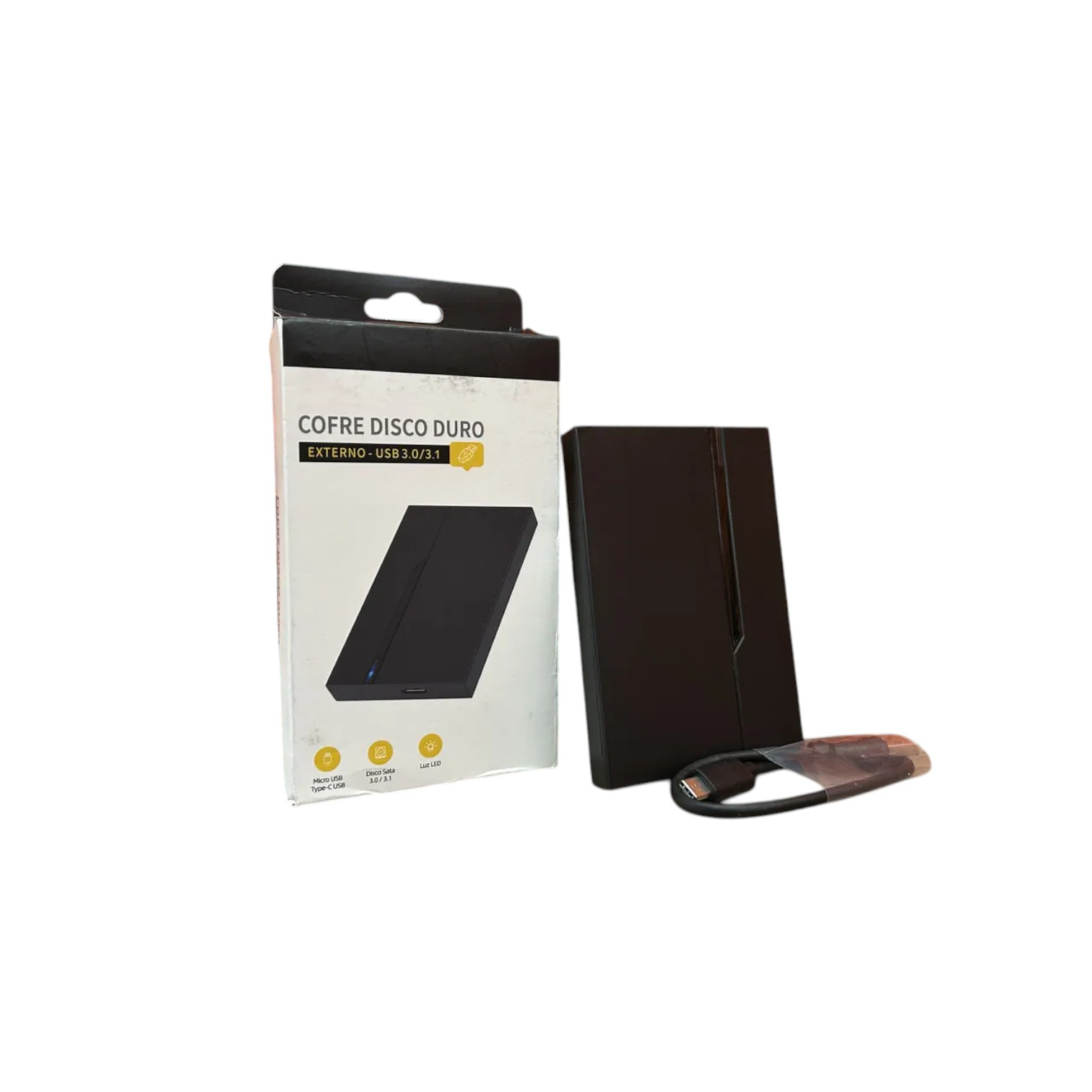 Зовнішня кишеня Enclosure USB 3.0 Hard Disk   кабель Type-A to Type-С Black NEW 00-00014565