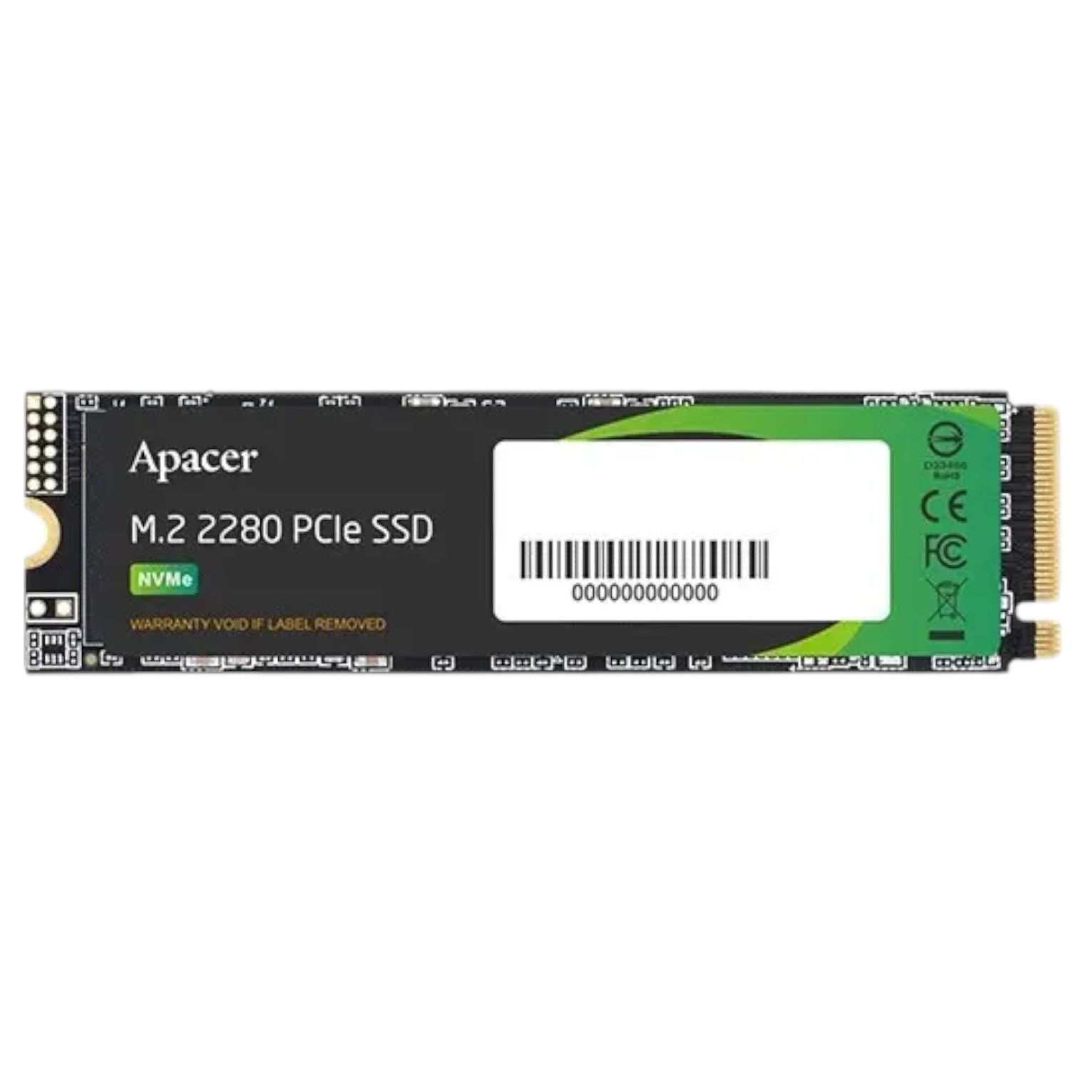 SSD M.2 512GB Apacer AS2280P4X PCIe 3.0 x4 3D TLC (AP512GAS2280P4X-1) NEW 00-00015597