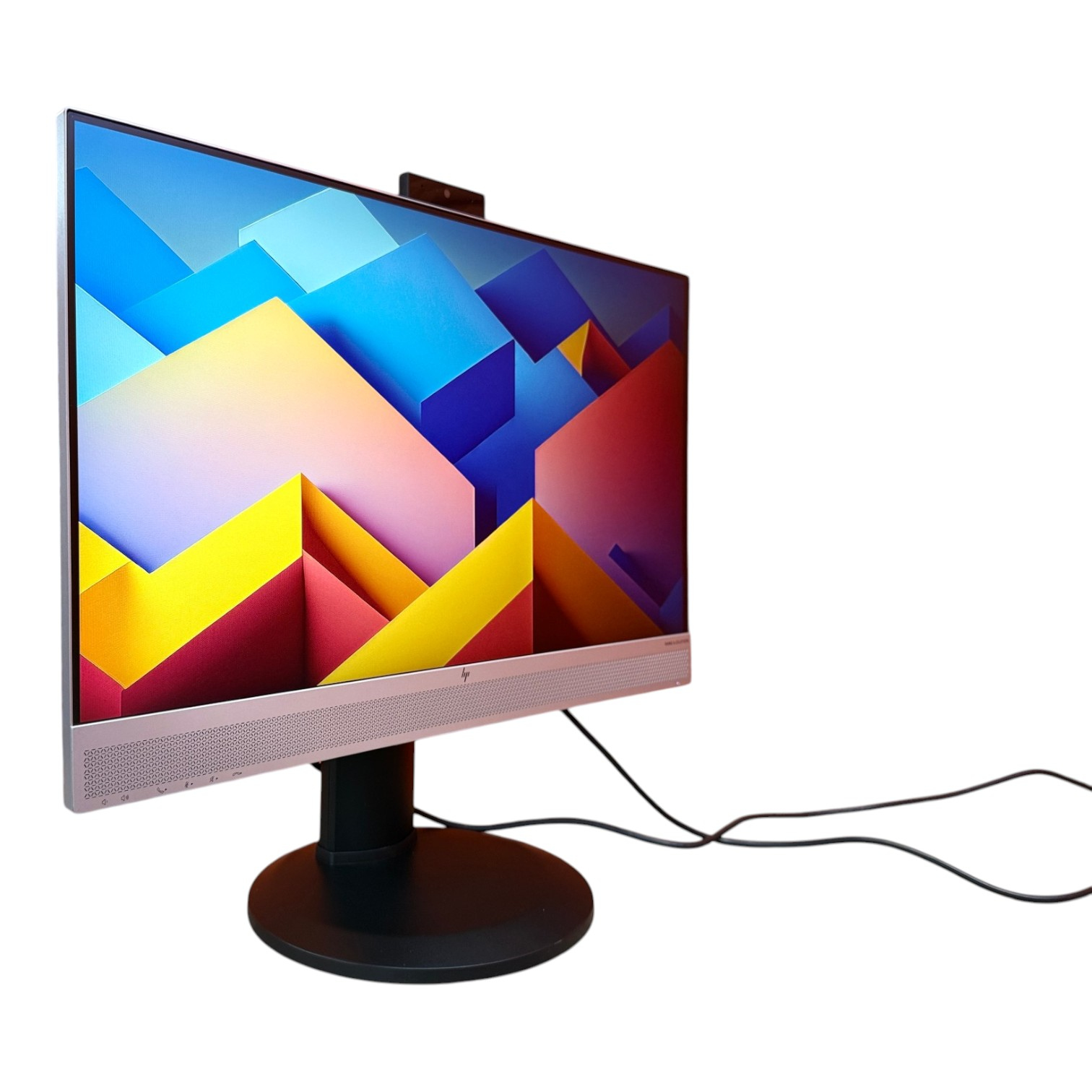 Монітор 23.8" 16:9 e243m HP 1920*1080 IPS LED Срібло vga displayport hdmi 2*usb 3.0 60Hz стереоколонки (2x2Вт) Безрамковий   Вебка 1280*720 (1Мп)
