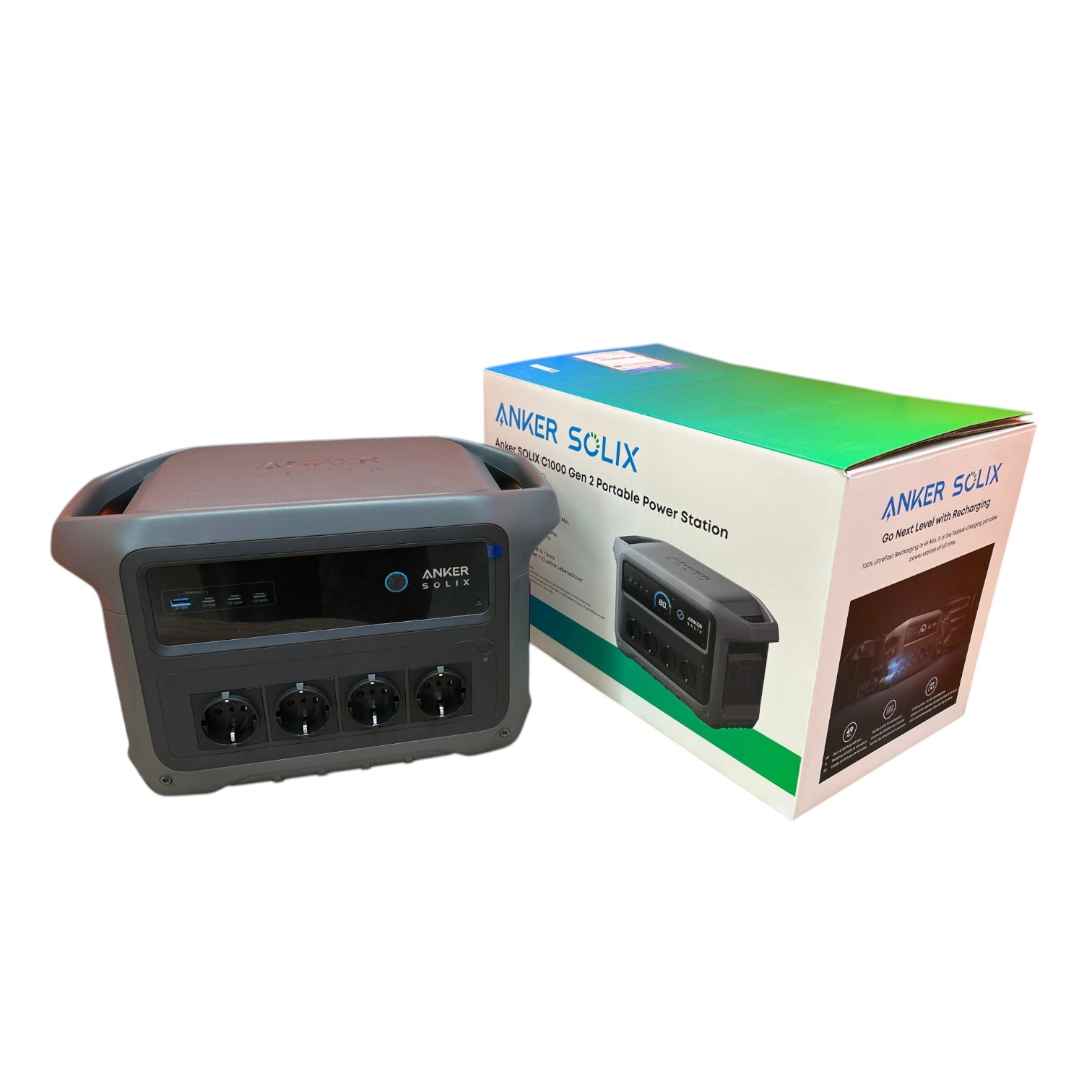 Зарядна станція Anker SOLIX C1000X Gen2 / 2000 Вт /1024 Вт⋅год / LiFePO4 NEW 00-00017420