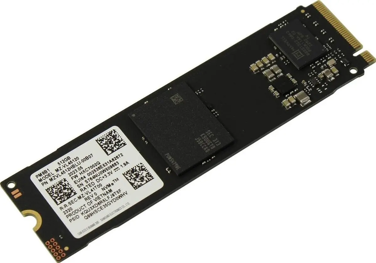 SSD M.2 512Gb NVMe Samsung PM9B1 (MZVL4512HBLU-00BH1) 2280 PCIe 4.0 x4 OEM NEW 00-00017453