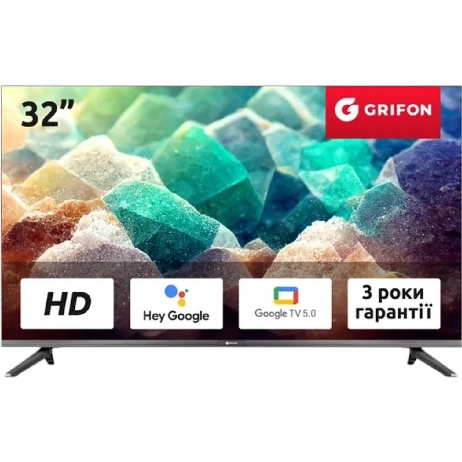 Телевiзор 32" Grifon Diva DV32HSB2 (HD Ready,SmartTV) NEW 00-00018097