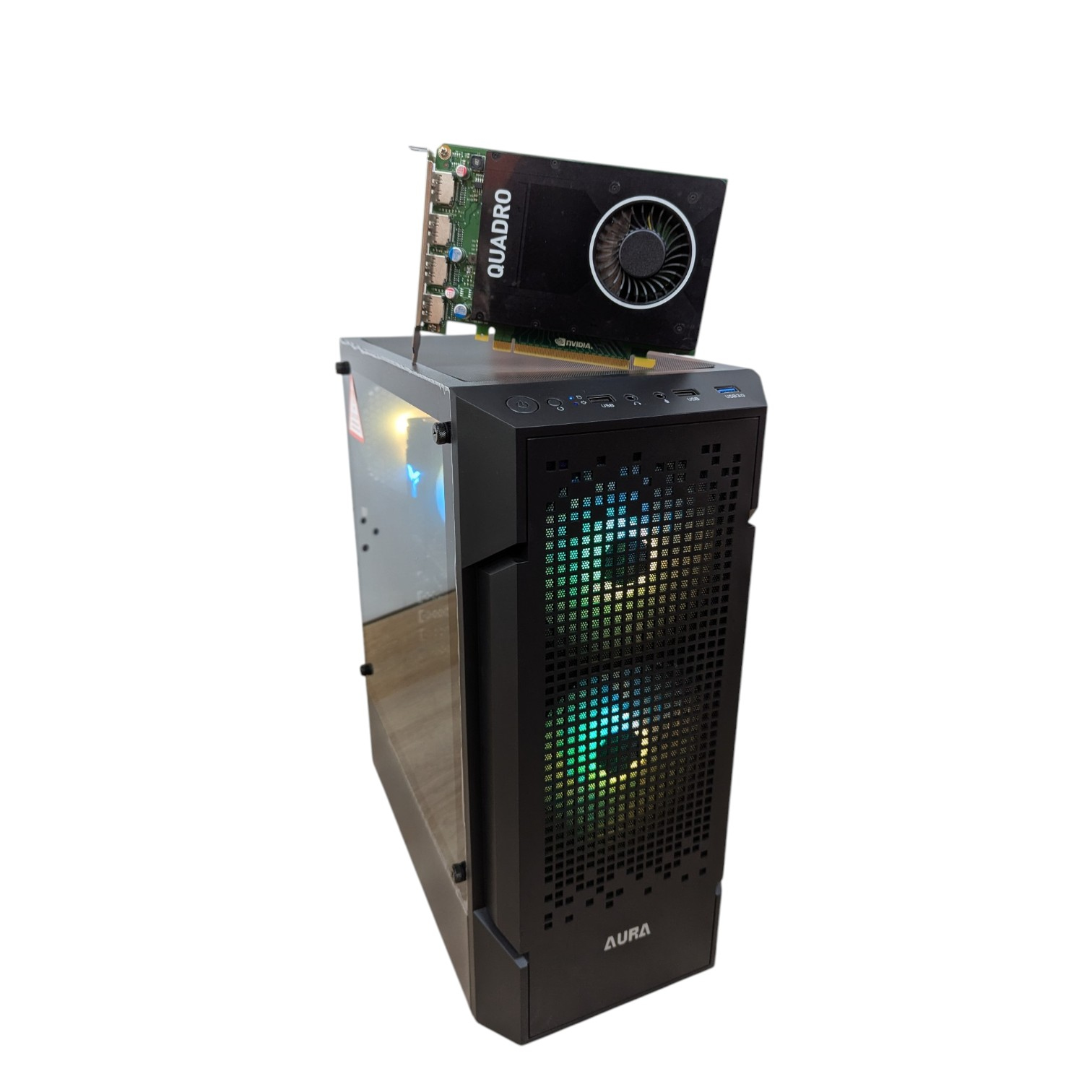 Комп'ютер GAMDIAS AURA GC7 Black Color Miditower, Intel Core i5-7Gen, БЖ400W, Quadro K620 2Gb GDDR3 00-00018154