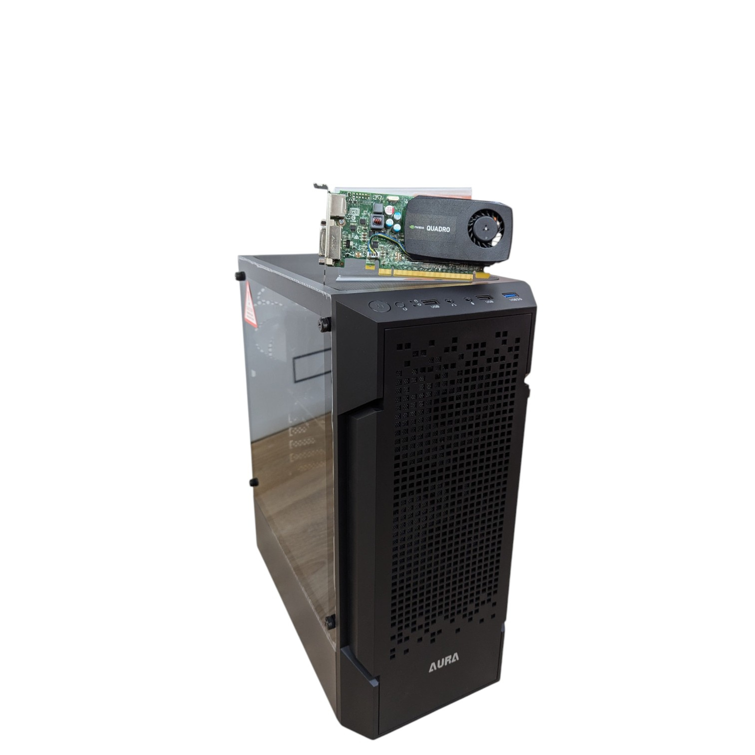 Комп'ютер GAMDIAS AURA GC7 Black Color Miditower, Intel Core i5-7Gen, БЖ400W, Quadro M2000 4Gb GDDR5 00-00018157