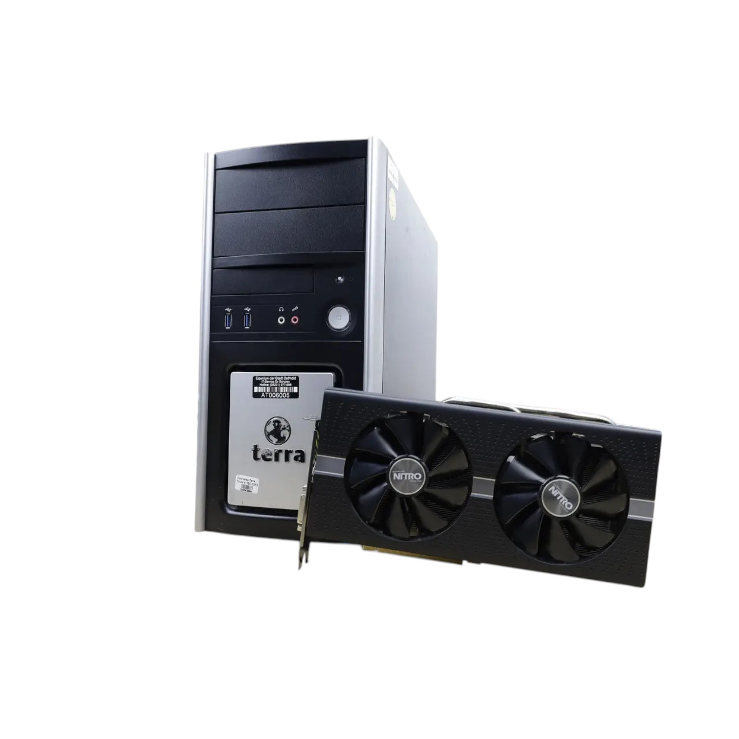 Комп'ютер Terra Black Tower, Intel Core i7-7Gen, БЖ 600W, Radeon RX580 8Gb GDDR5 00-00018195