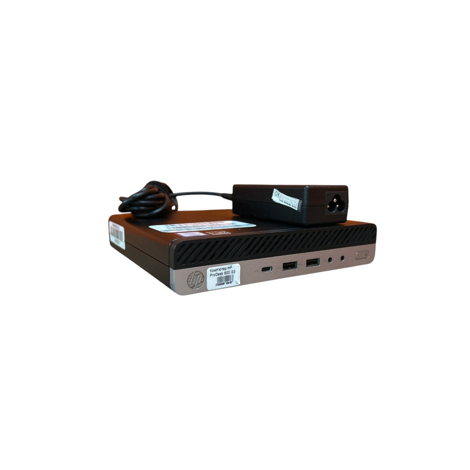 Комп'ютер HP ProDesk 600 G3 Mini, Intel Core i3-6Gen, HD Graphics 530, Win 10 Pro 00-00018245