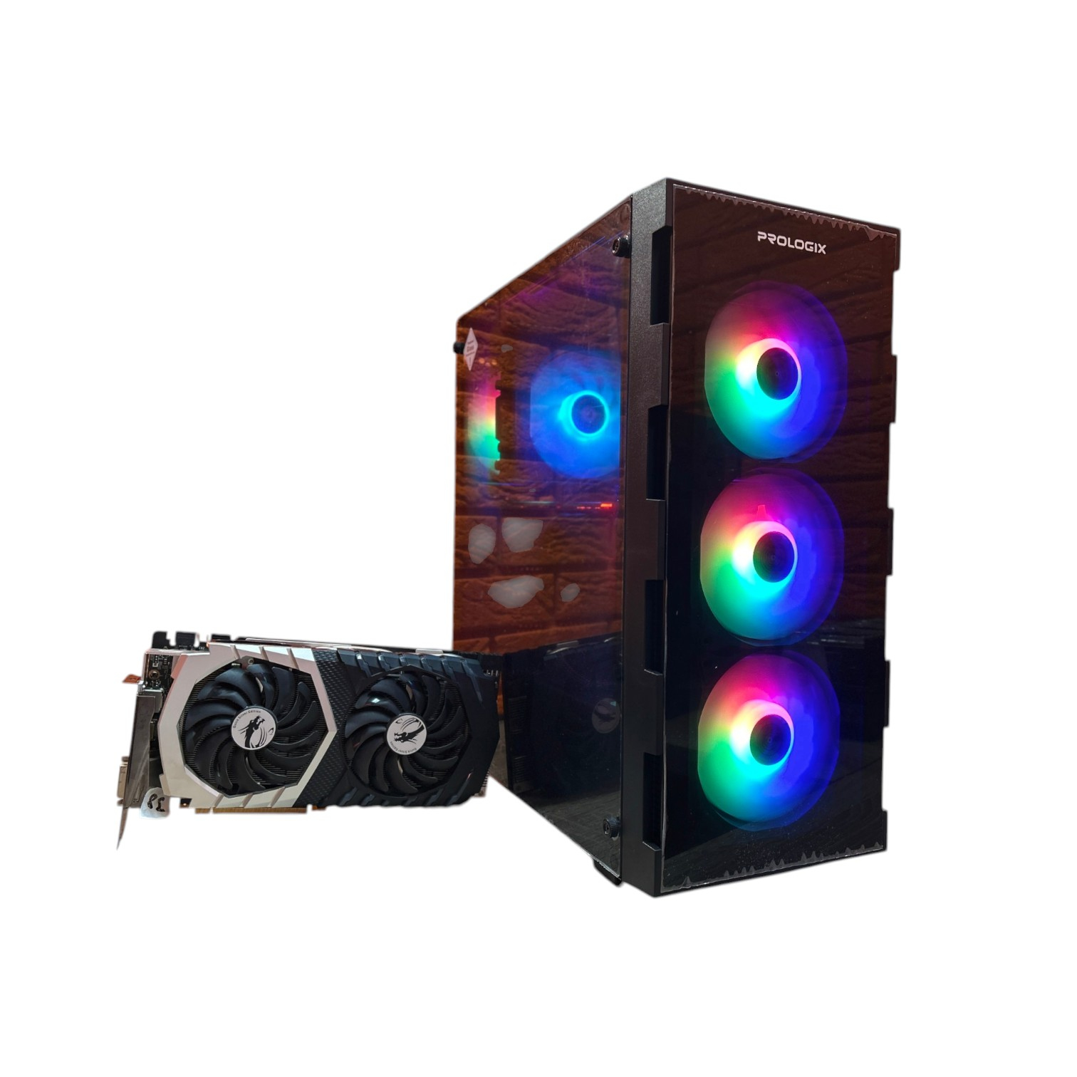 Комп'ютер Prologix E114 Black Color Tower, Intel Core i5-14Gen, БЖ 600W, GF GTX1070 8GB GDDR5 00-00018273