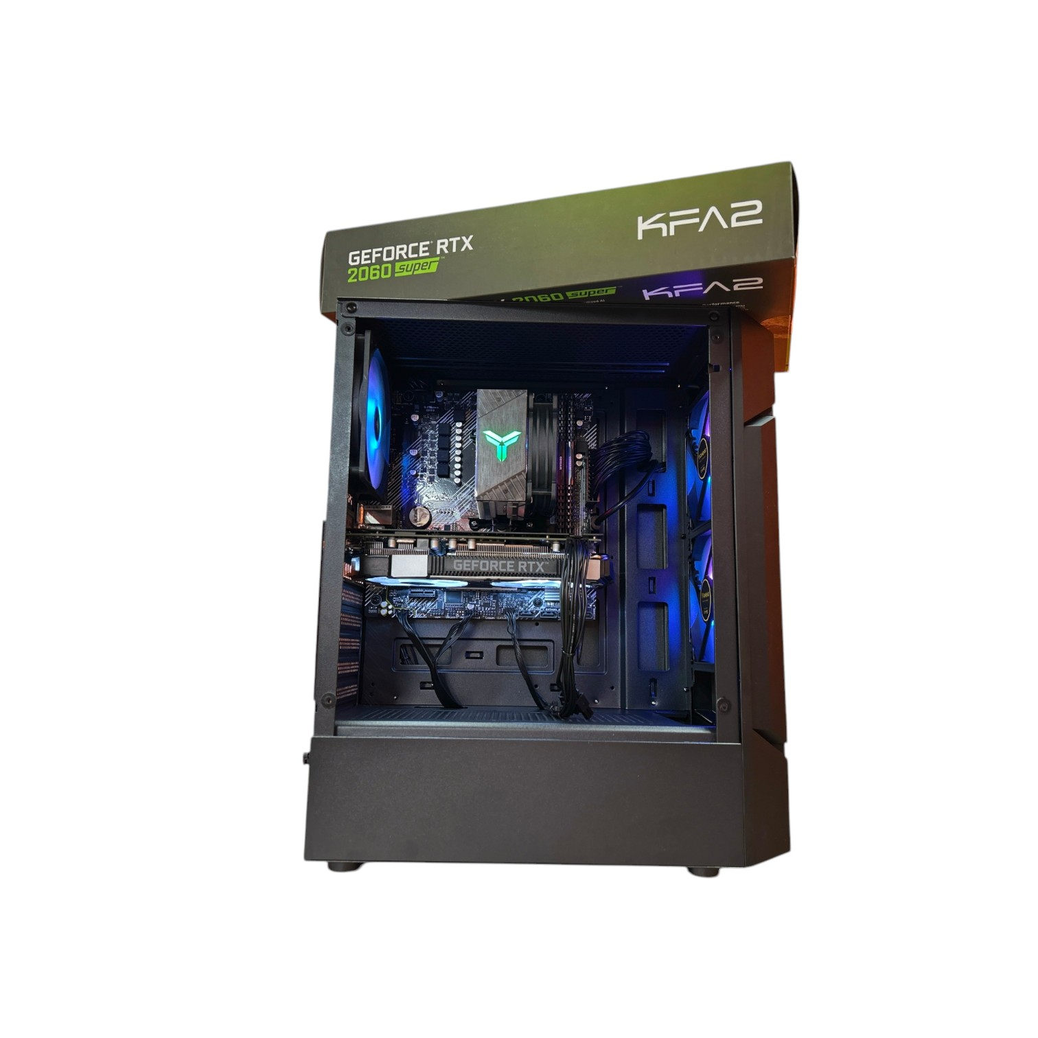 Комп'ютер ігровий Black Color Tower, Intel Core i5-12Gen, БЖ 600W, GF RTX2060 Super 8Gb GDDR6 NEW 00-00018275