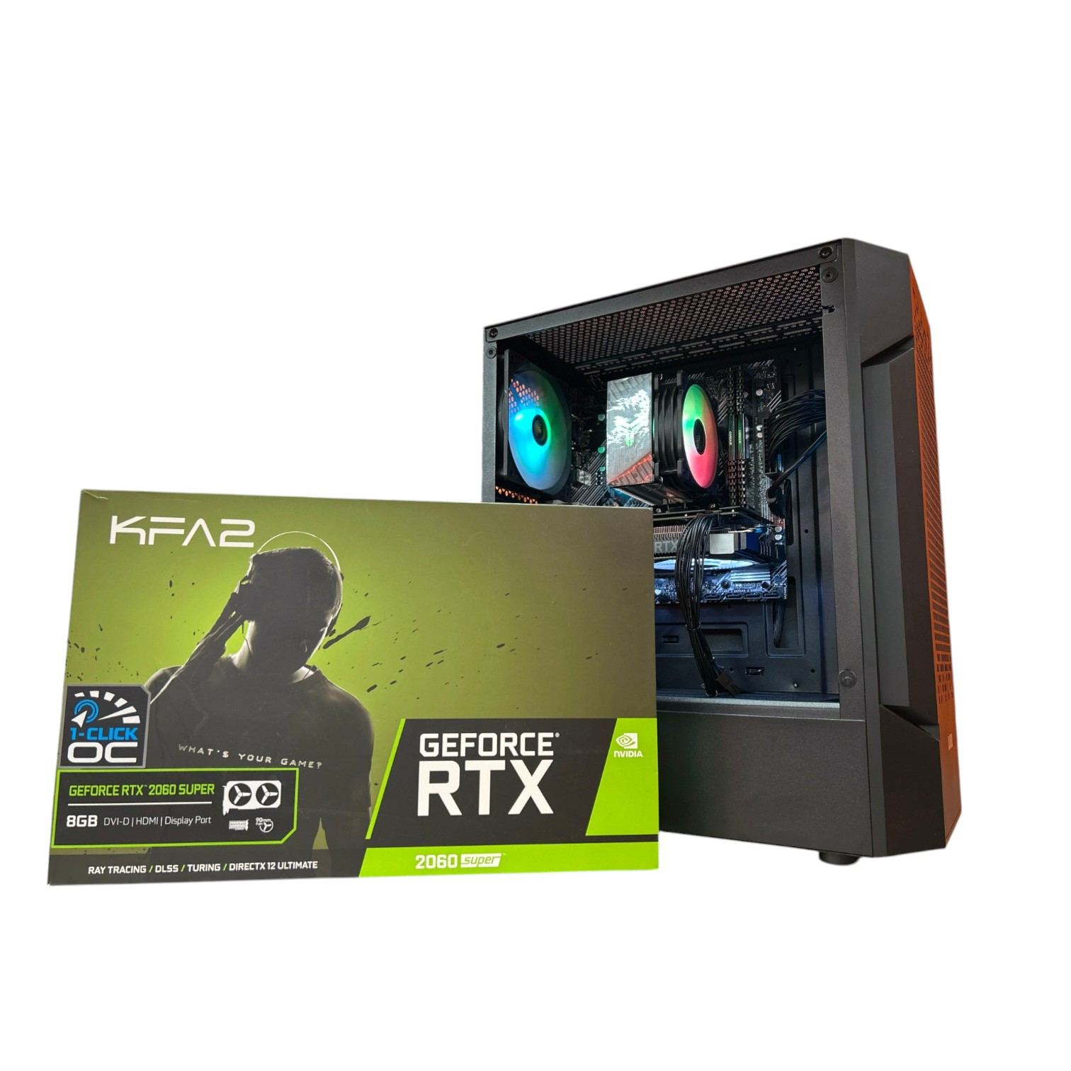 Комп'ютер ігровий Black Color Tower, Intel Core i5-14Gen, БЖ 600W,GF RTX 2060 Super 8GB NEW 00-00018276