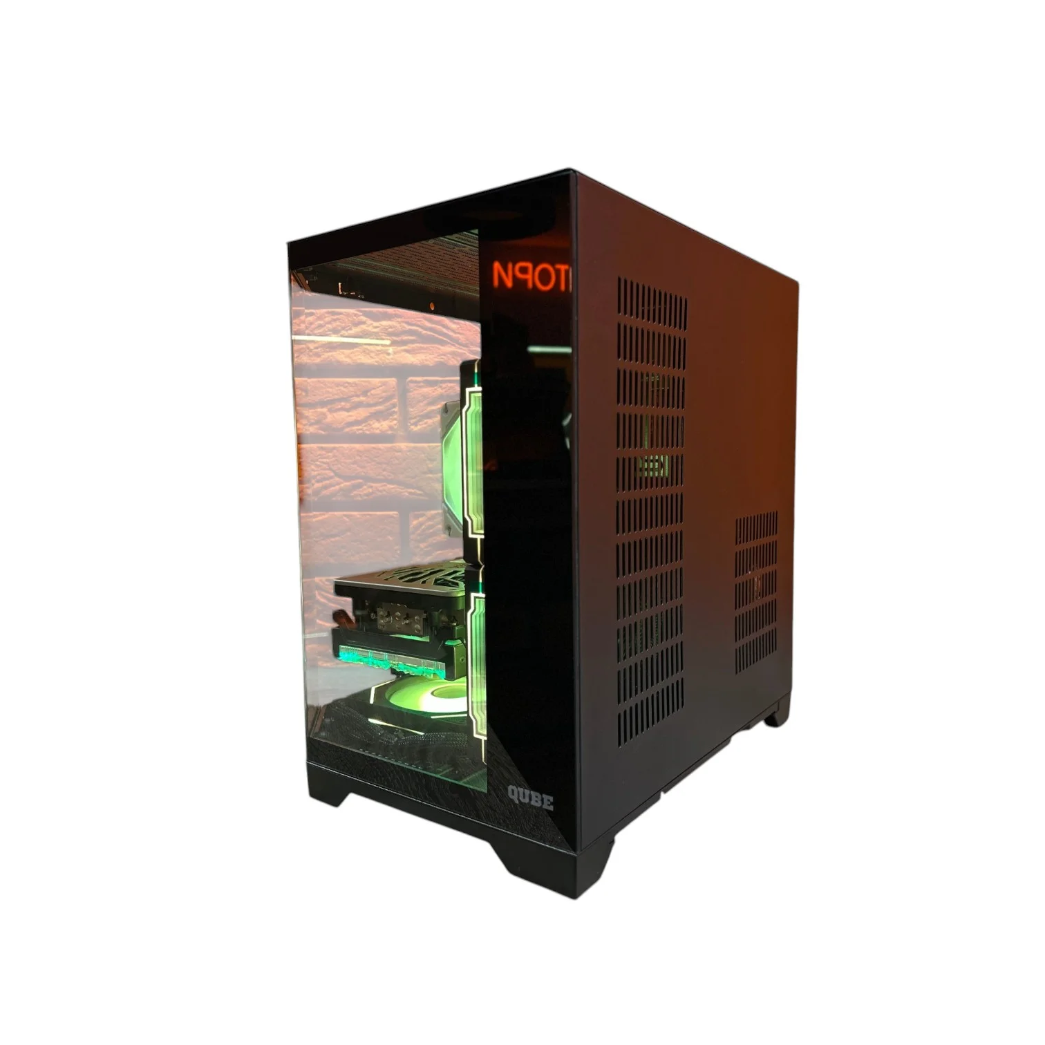 Комп'ютер QUBE CRYSTAL Color Tower, Intel Core i5-14Gen, БЖ 850W, GF RTX 3080 10GB GDDR6X