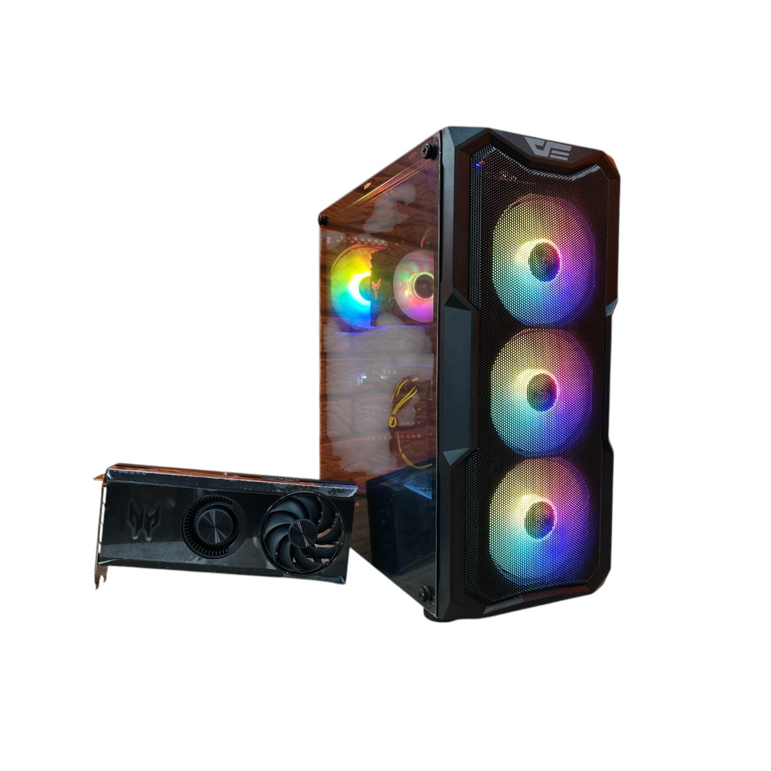 Комп'ютер Prologix E114 Black Color Tower, Ryzen 5 3Gen, БЖ 600W, Intel Arc A750 8GB GDDR6 00-00018354