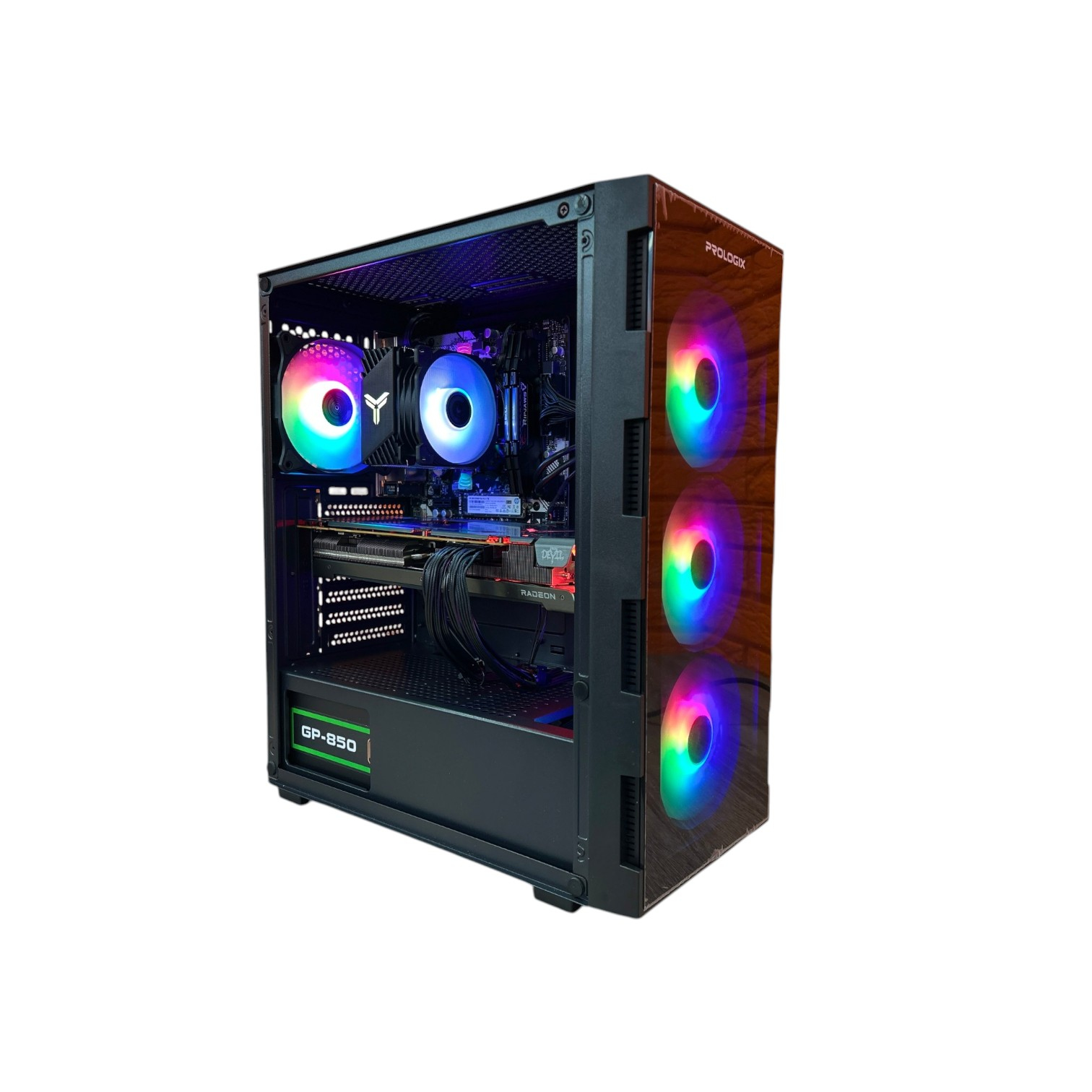 Комп'ютер ігровий Color Tower, Ryzen 5 3Gen, БЖ 850W, Radeon RX6700 XT 12Gb GDDR6 NEW 00-00018357