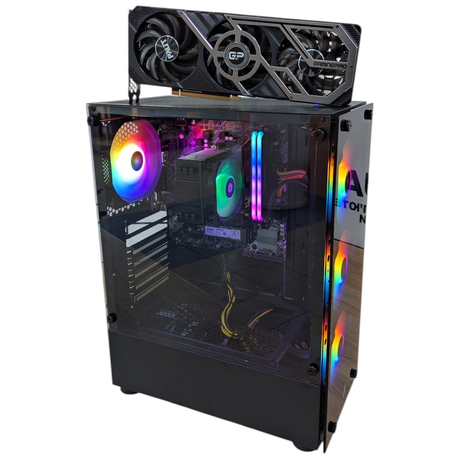 Комп'ютер 1stPlayer BK-4F1 Black Color Tower, Ryzen 5 5Gen, БЖ 850W, GF RTX3070 8Gb GDDR6