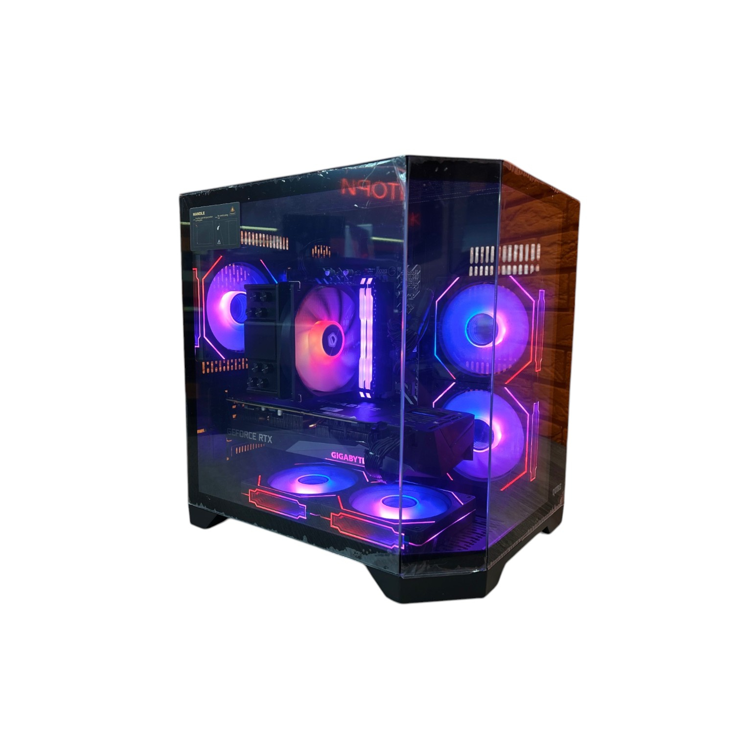 Комп'ютер QUBE CRYSTAL Color Tower, Ryzen 5 8Gen, БЖ 850W, GF RTX 3070 8Gb GDDR6 00-00018375