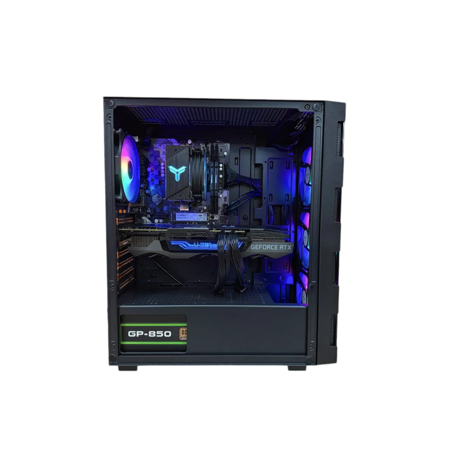 Комп'ютер Prologix E114 Black Color Tower, Ryzen 5 7Gen, БЖ 850W, GF RTX3070Ti 8GB GDDR6X 00-00018376