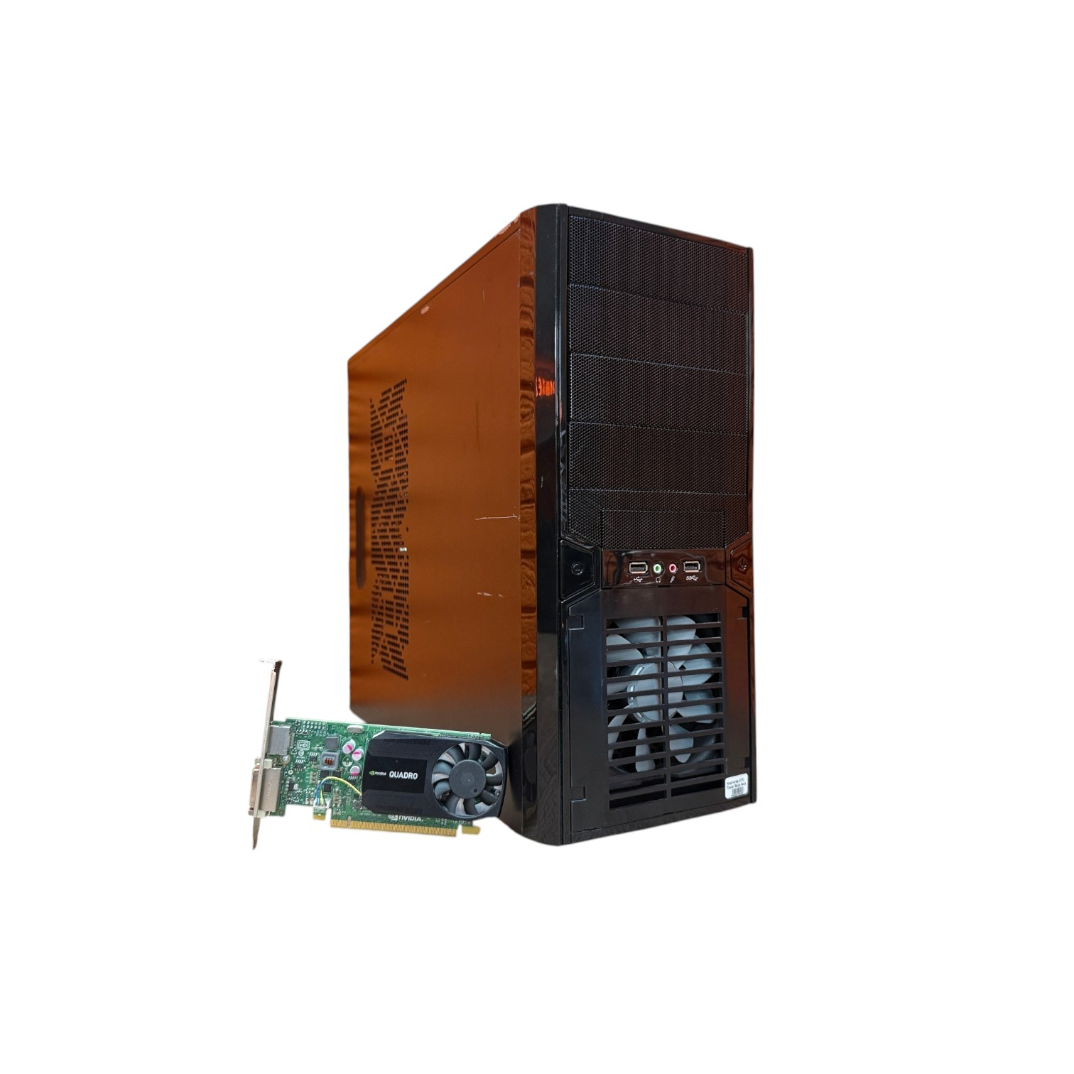 Комп'ютер ATX Game Black Tower, Intel Core i7-4Gen, БЖ 320-400W, Quadro K620 2Gb GDDR3,  32GB DDR3 Dimm 00-00018559