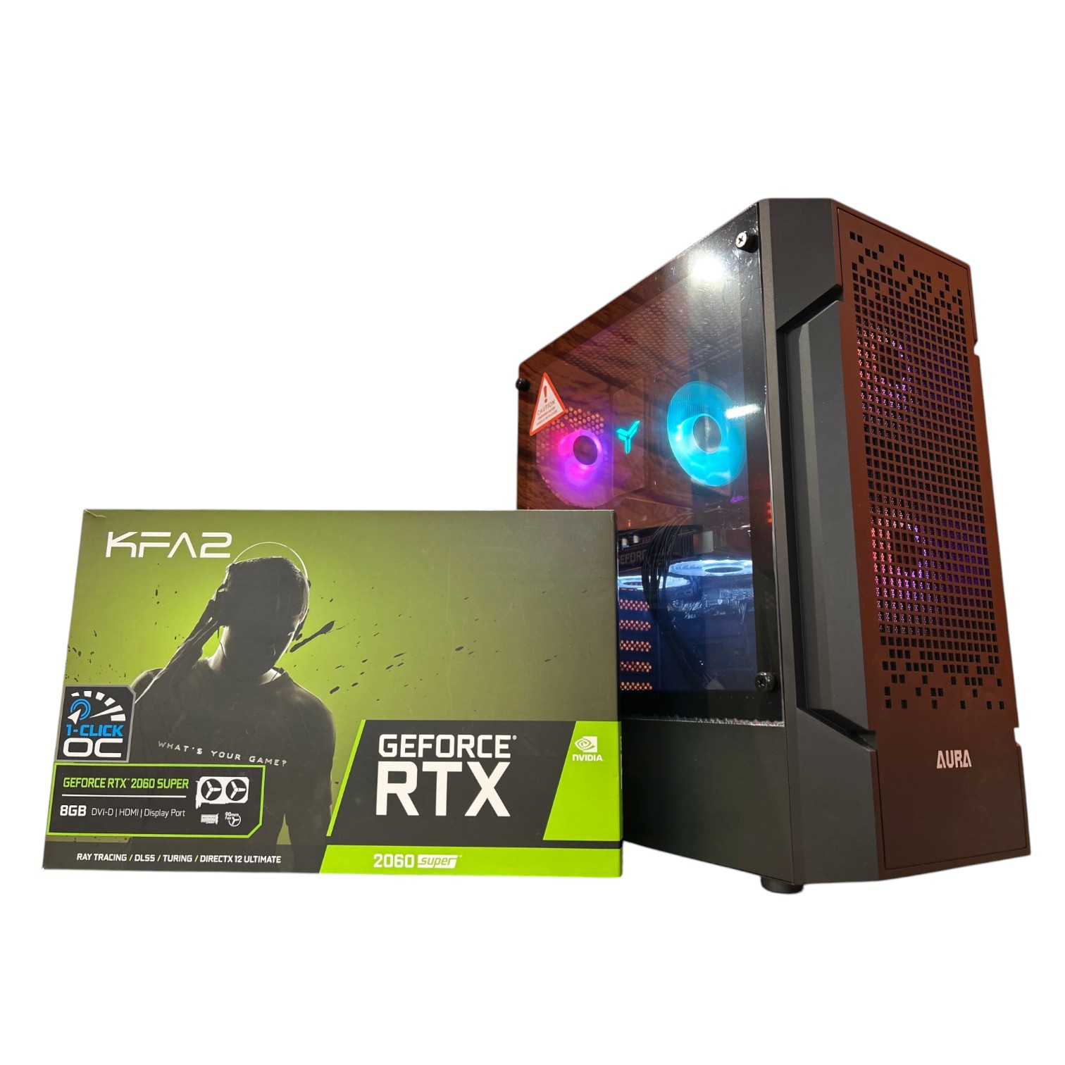 Комп'ютер ігровий Black Color Tower, Intel Core i7-8Gen, БЖ600W, GF RTX 2060 Super 8Gb GDDR6 00-00018573