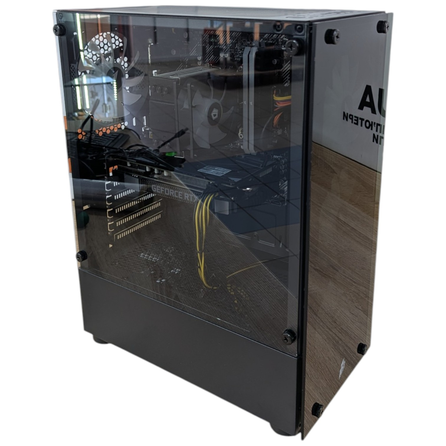 Комп'ютер ігровий Black Color Tower, Intel Core i7-9Gen, БЖ850W, GF RTX 2080 8Gb GDDR6, SSD 512GB M.2 NVME