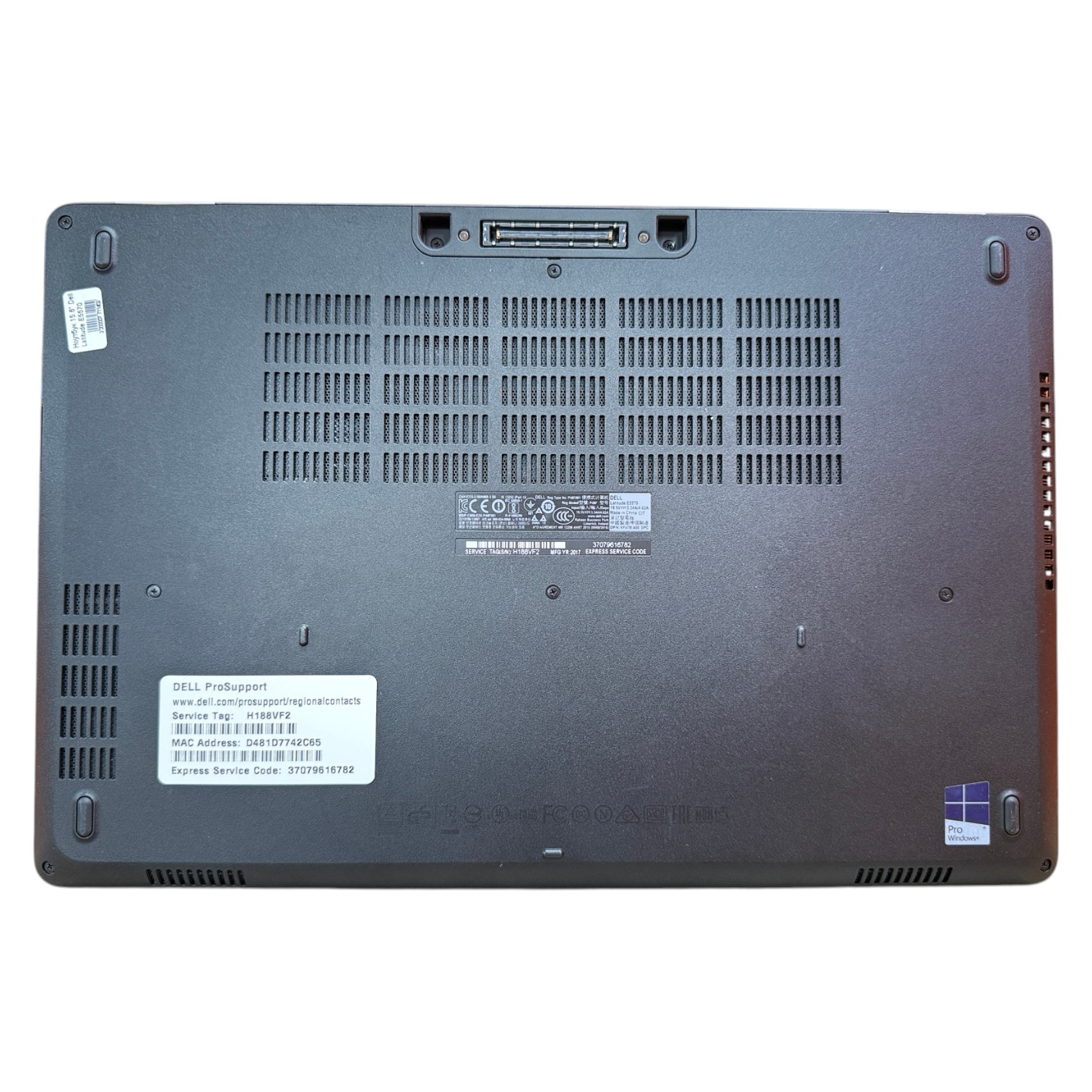 Ноутбук 15.6" Dell Latitude E5570 (1920х1080) IPS, Intel Core i5-6Gen, Intel HD Graphics 520
