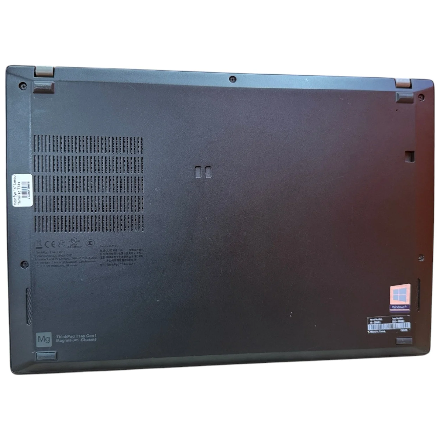 Ноутбук 14" Lenovo ThinkPad T14s Gen1 (1920х1080) IPS, Intel Core i5-10Gen, Intel UHD Graphics 620, 8GB LPDDR4