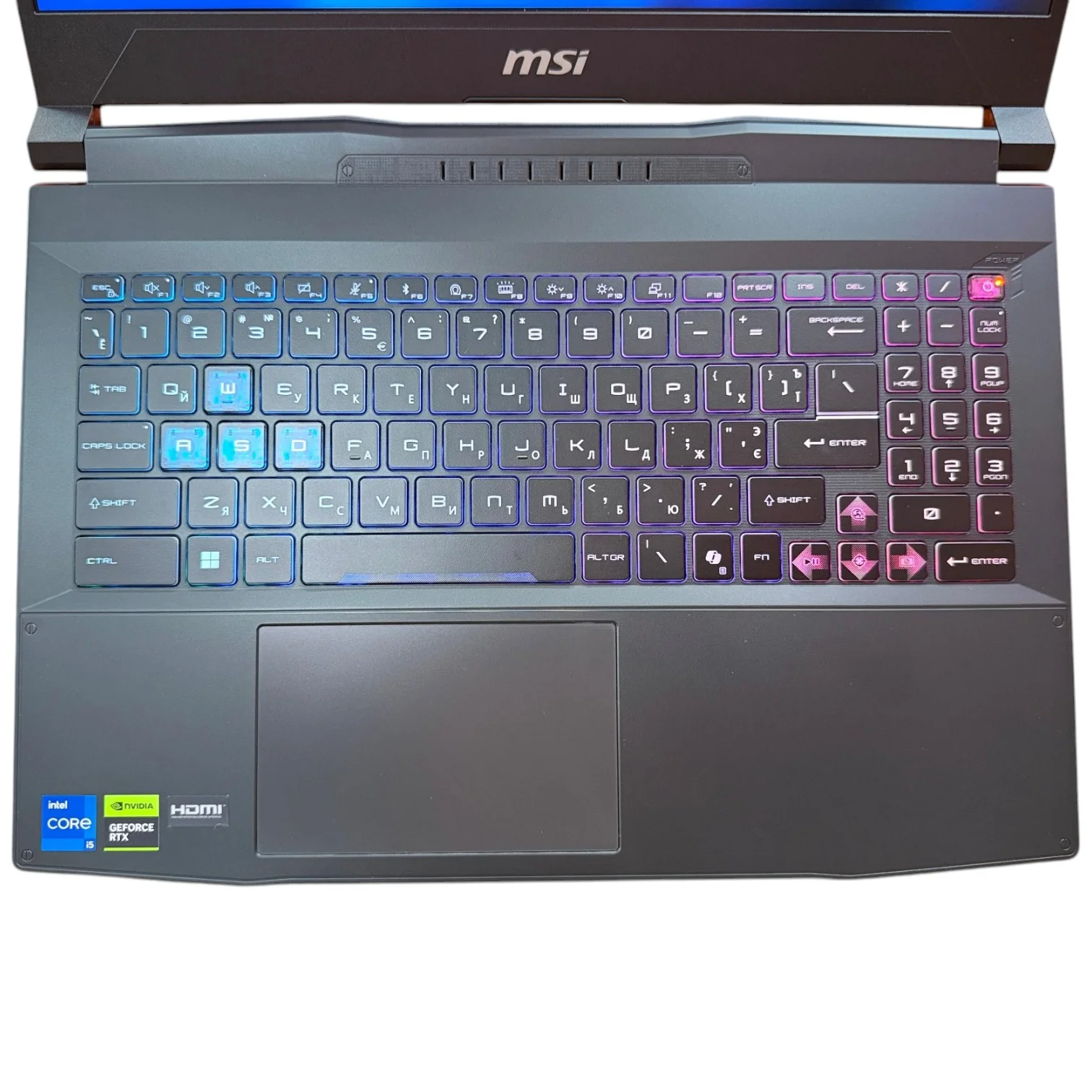 Ноутбук 15.6" MSI Katana 15 HX B14WFK i5-14450HX 24Gb (DDR5 5600) SSD 512Gb NVMe 1920*1080 IPS(144Hz) RTX 5060 (8Gb/D7) NEW