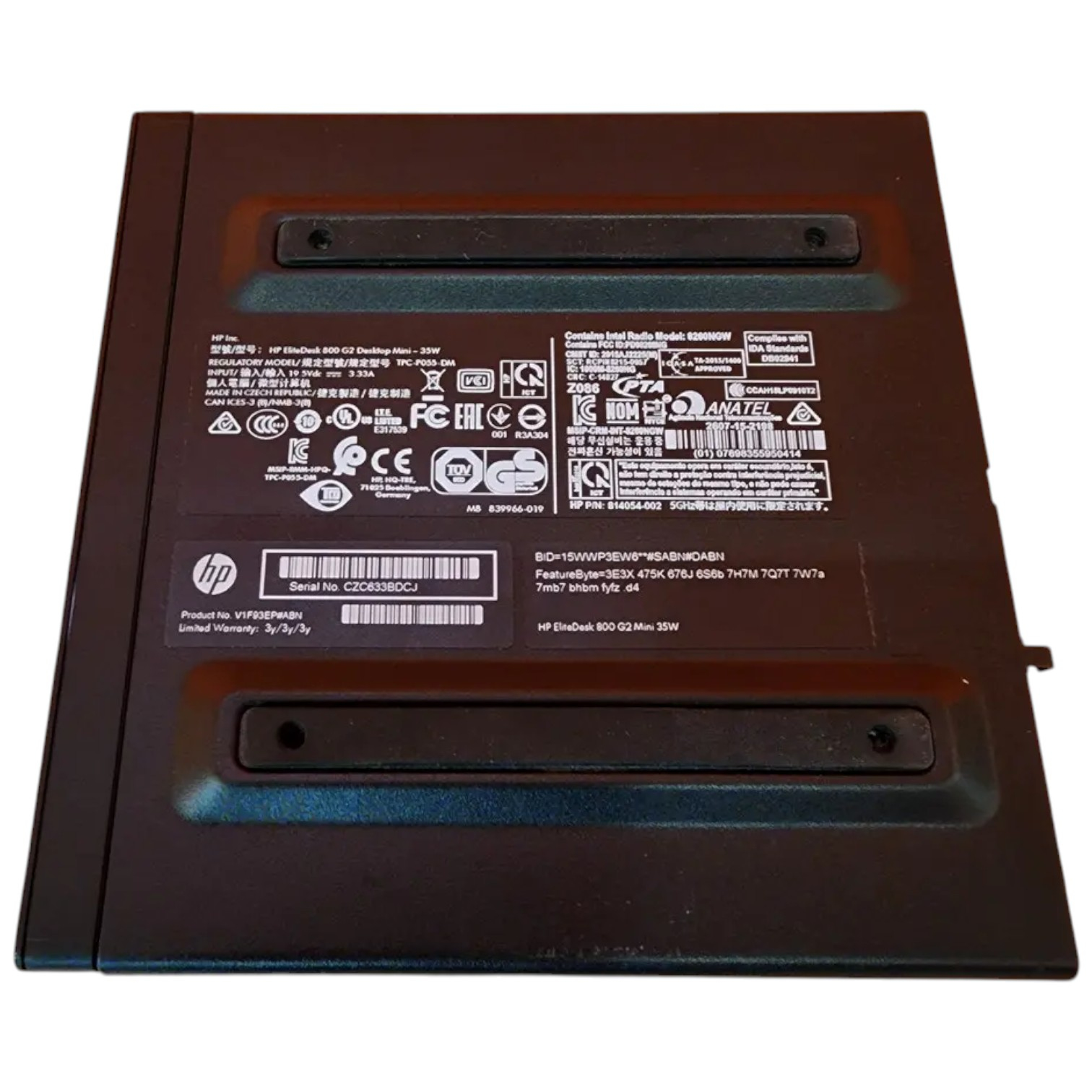 Компьютер HP EliteDesk 800 G2 Mini, Intel Core i5-6Gen, HD Graphics 530, Win 10 Pro