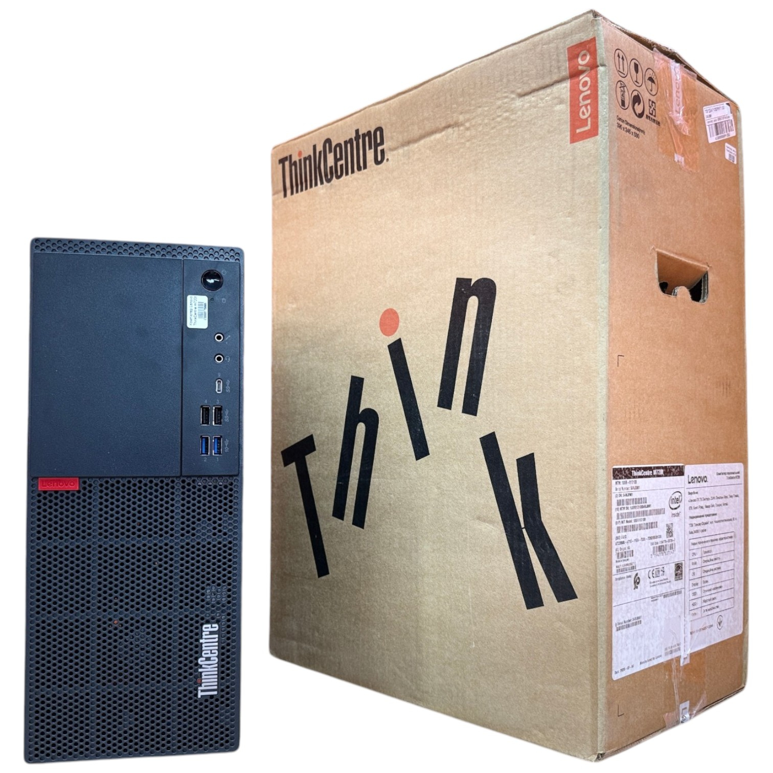 Комп'ютер Lenovo ThinkCentre M720T MiniTower, Intel Core i5-8Gen, HD Graphics 630, Win 10 Pro Новий в коробці 16GB DDR4 SSD 256GB