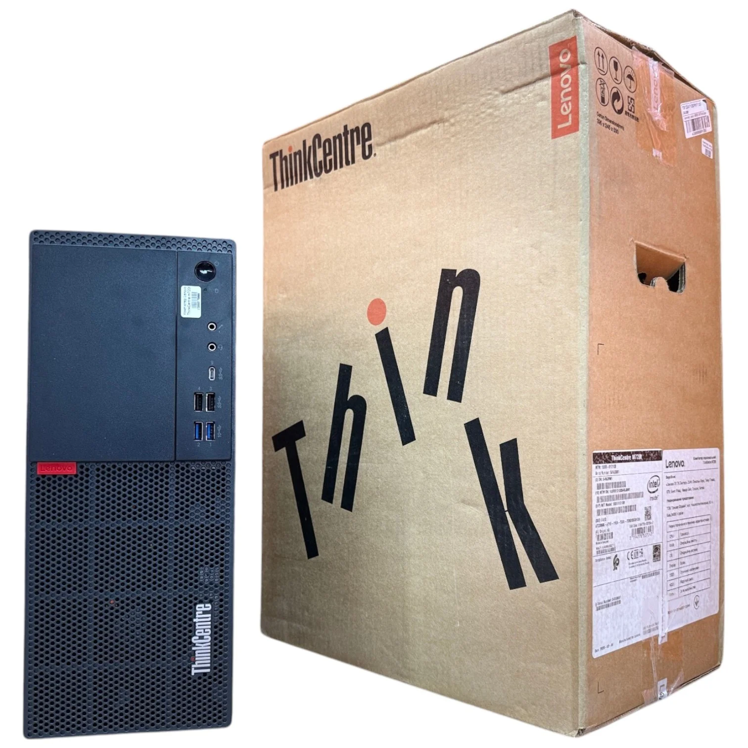 Комп'ютер Lenovo ThinkCentre M720T MiniTower, Intel Core i5-8Gen, HD Graphics 630, Win 10 Pro Новий в коробці 16GB DDR4 SSD 256GB