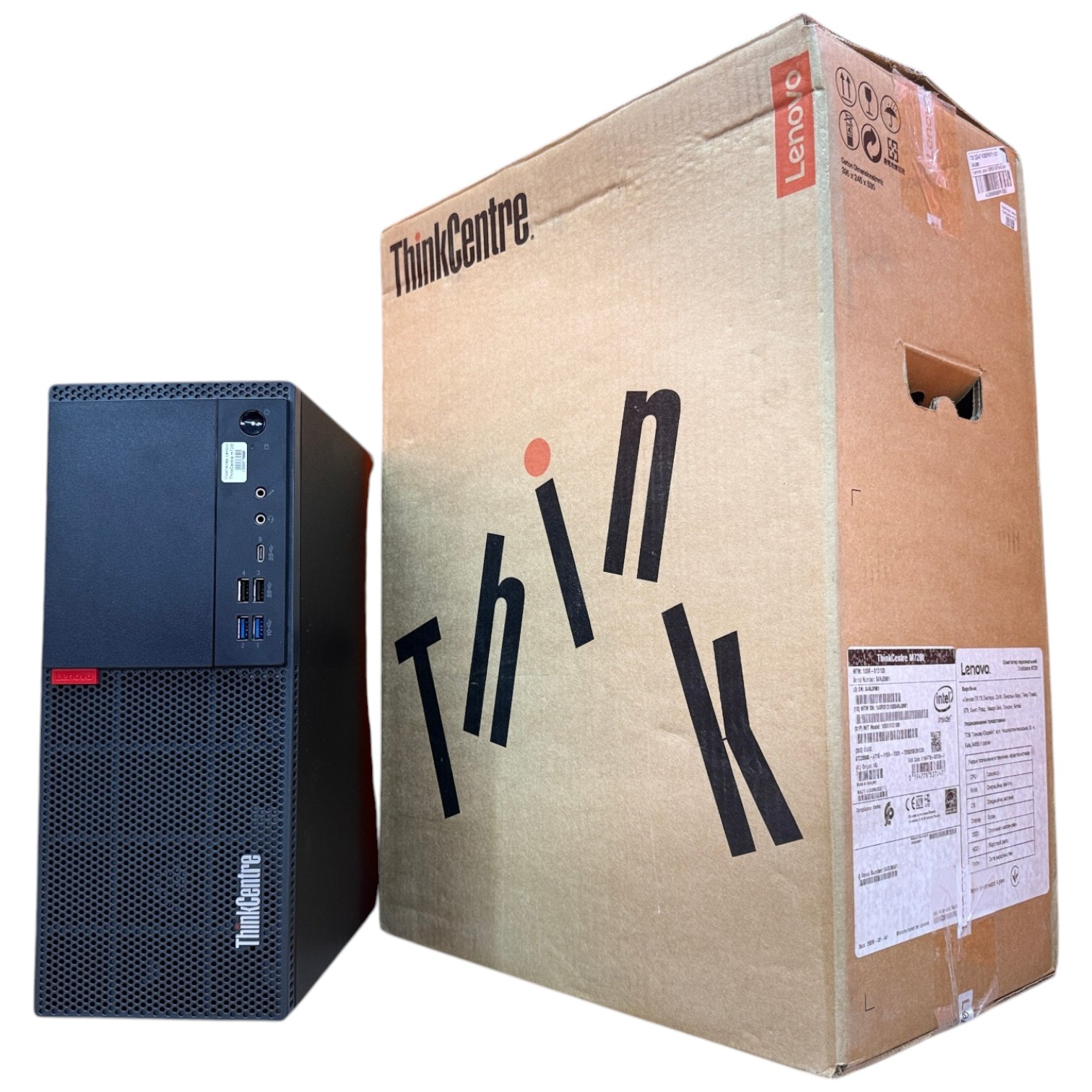Комп'ютер Lenovo ThinkCentre M720T MiniTower, Intel Core i5-8Gen, HD Graphics 630, Win 10 Pro Новий в коробці 16GB DDR4 SSD 256GB