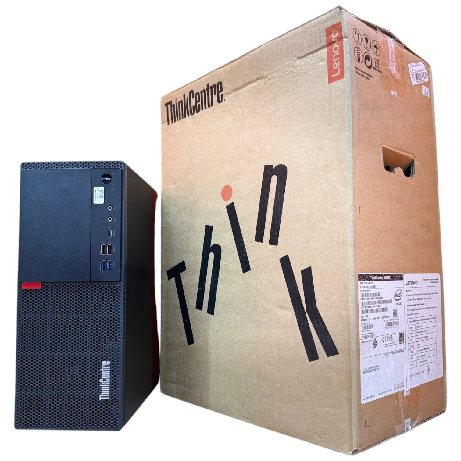 Комп'ютер Lenovo ThinkCentre M720T MiniTower, Intel Core i5-8Gen, HD Graphics 630, Win 10 Pro Новий в коробці 16GB DDR4 SSD 256GB 00-00020955