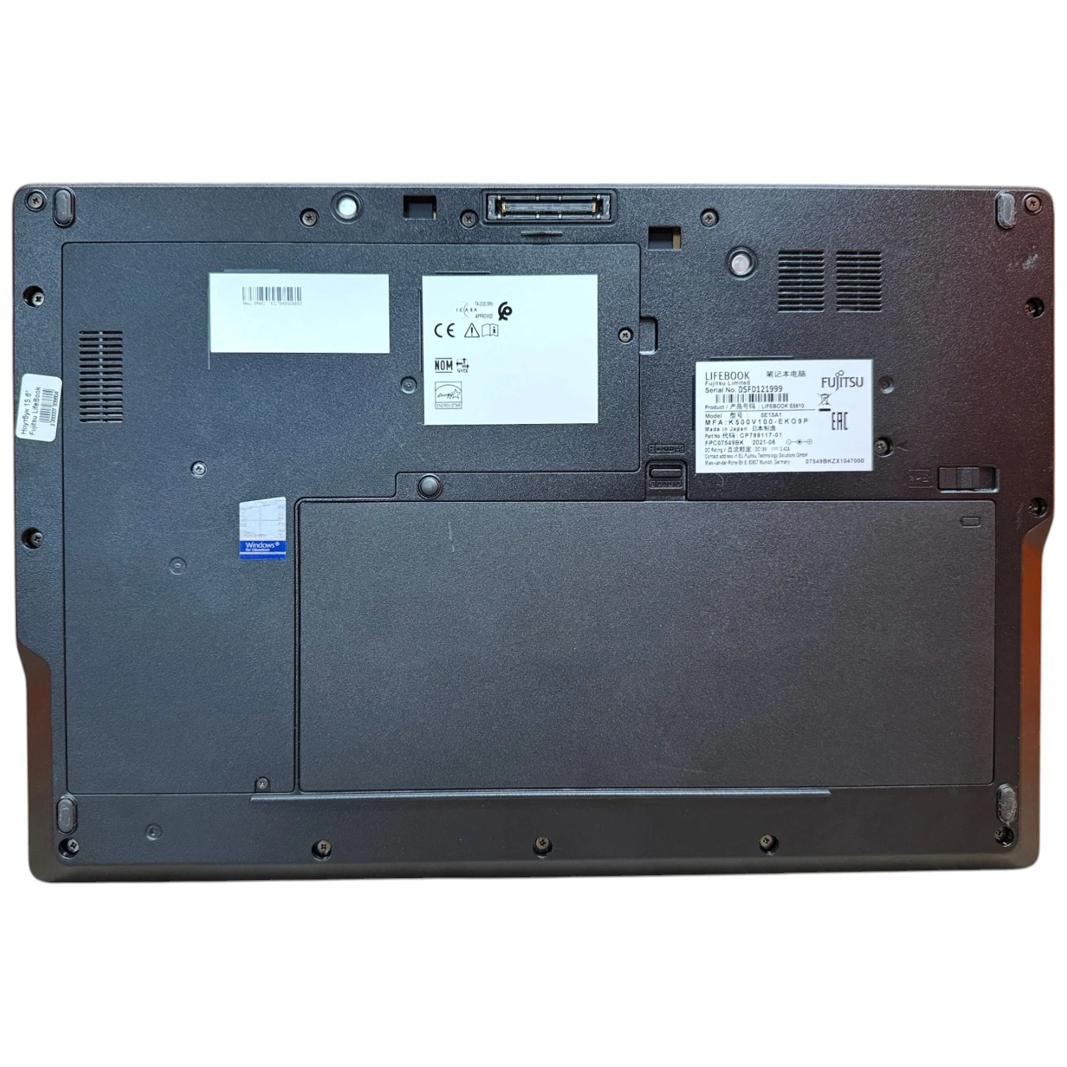 Ноутбук 15.6" Fujitsu LifeBook E5510 (1920х1080) IPS, Intel Core i5-10Gen, Intel UHD Graphics for 10th Gen