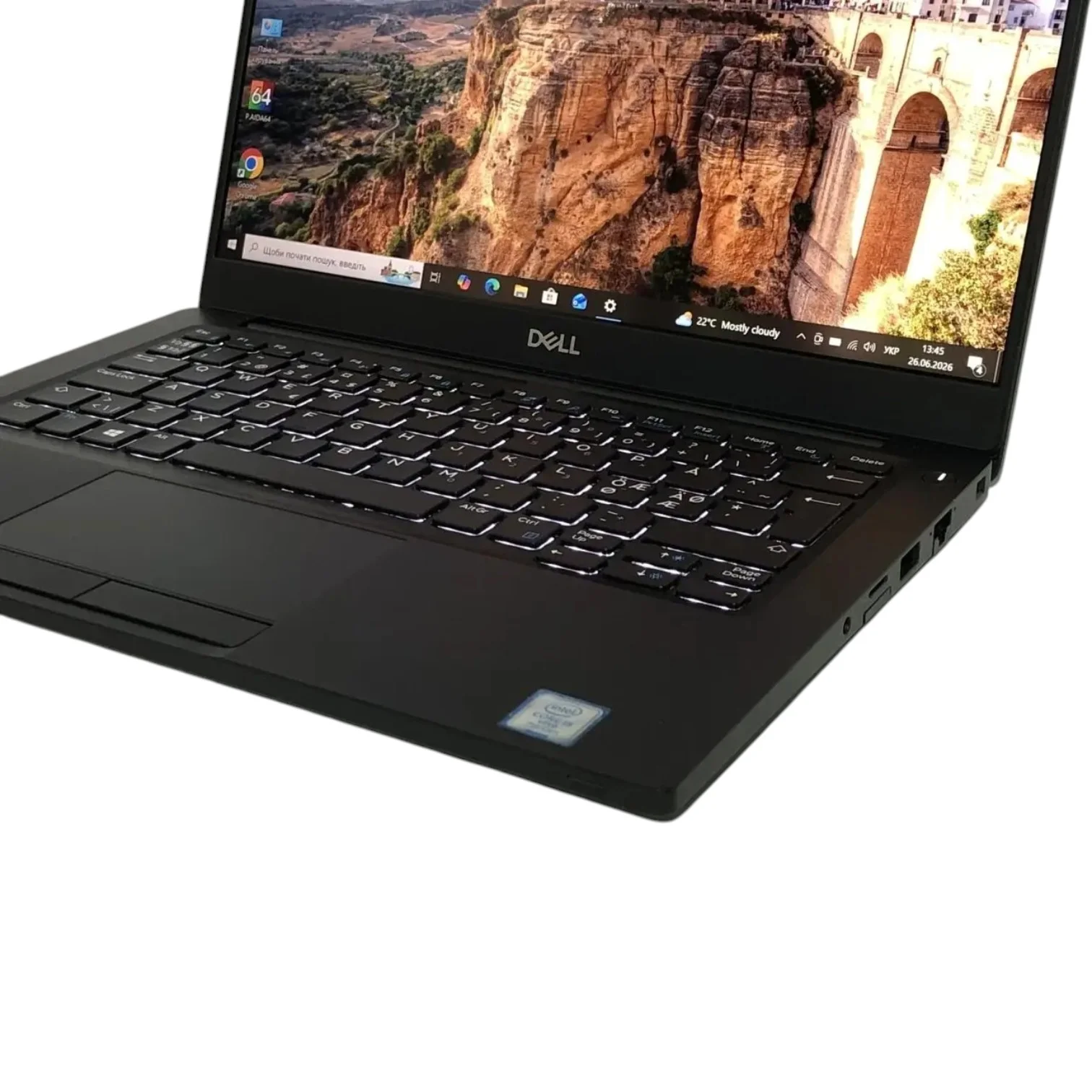 Ноутбук 13,3" Dell Latitude 7390 (1920x1080) IPS, Intel Core i5-8Gen, Intel UHD Graphics 620