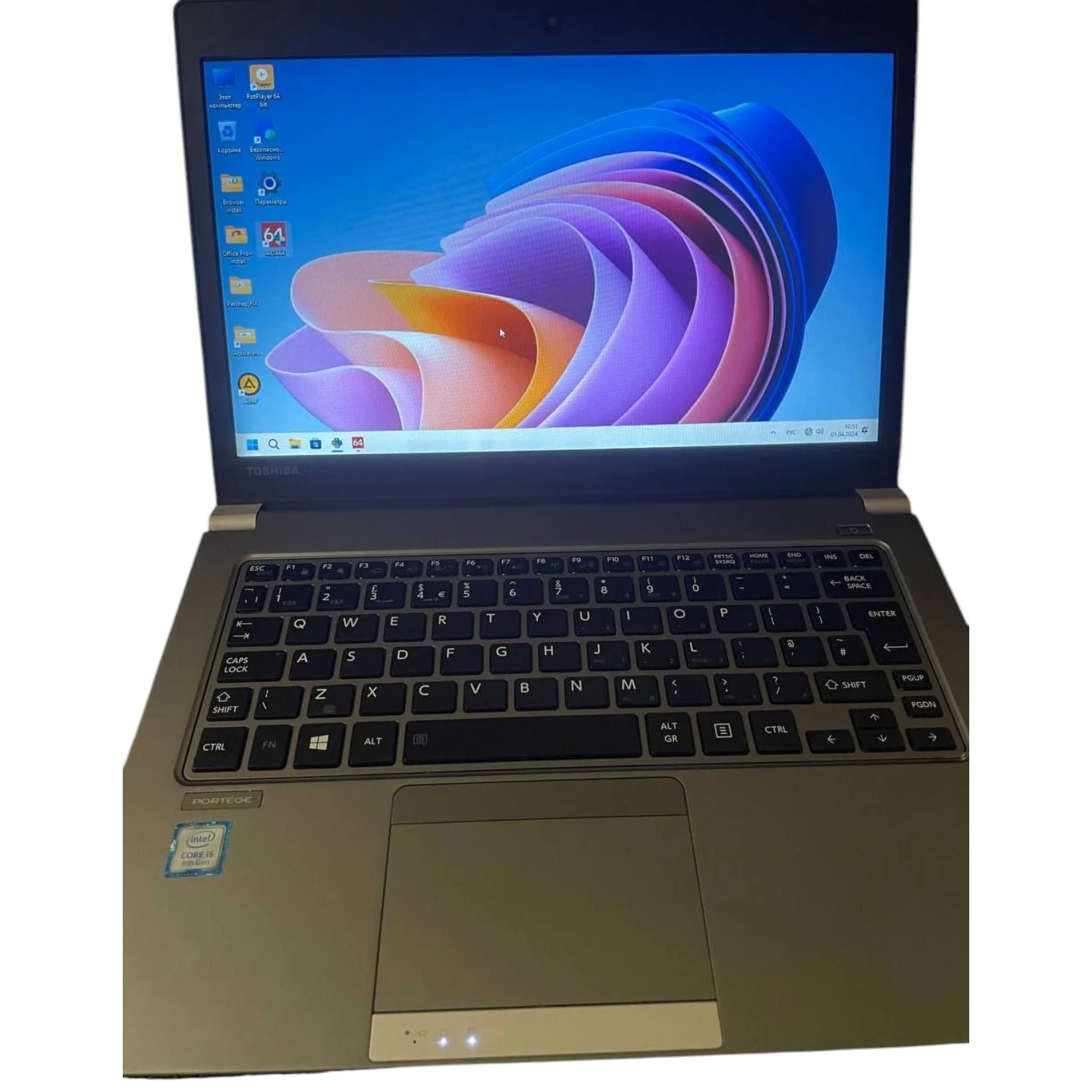 Ноутбук 13.3" Toshiba Portege (Z30t-E-14F) 1366*768 TN LED, Intel Core i5-8Gen, Intel UHD Graphics 620