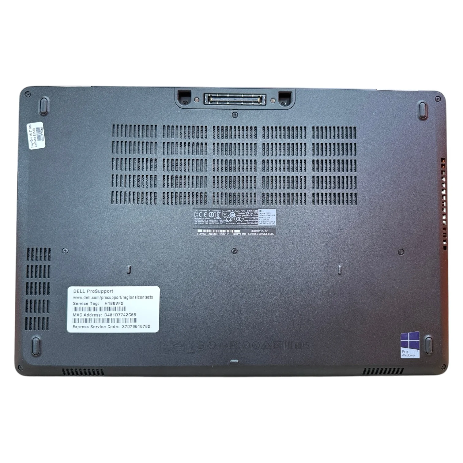Ноутбук 15.6" Dell Latitude E5570 (1920х1080) IPS Multi-Touch, Intel Core i5-6Gen (4 ядра), Intel HD Graphics 520, клас В